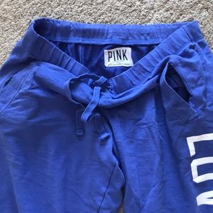 PINK blue sweatpants